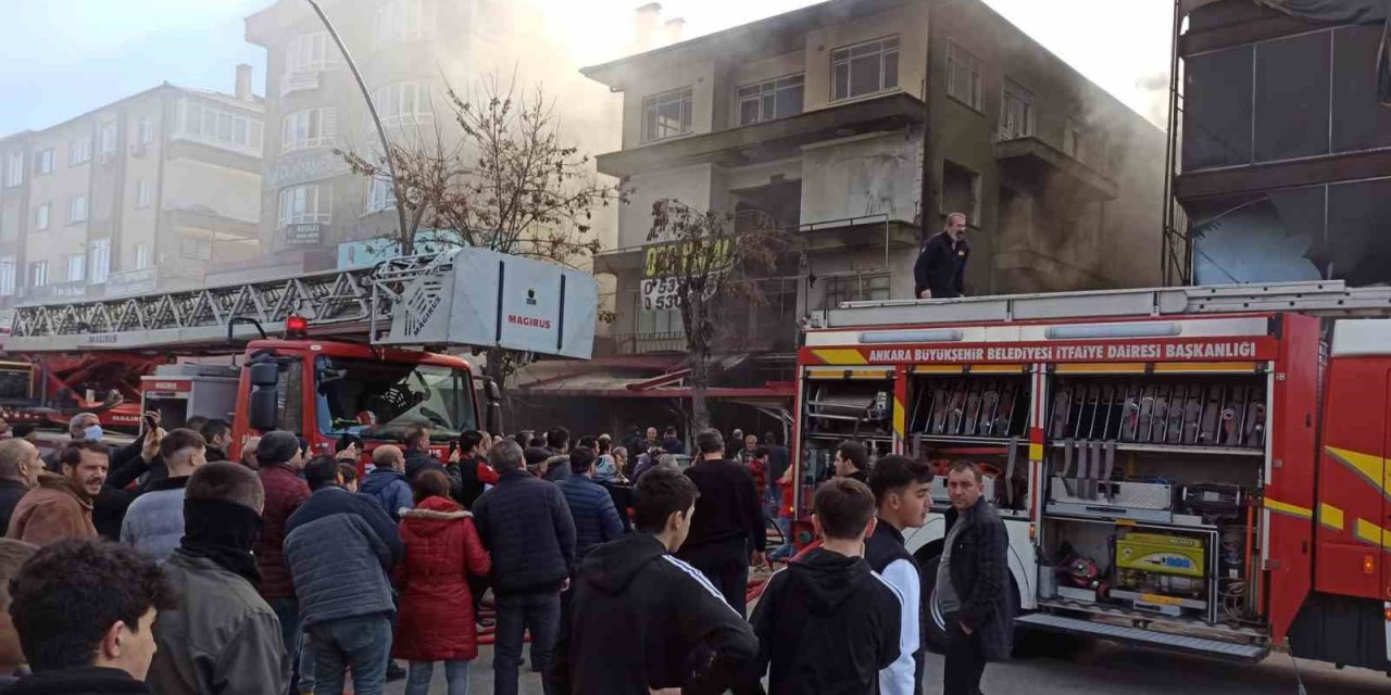 Başkent’te korkutan yangın