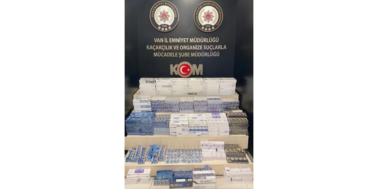 Van’da kaçak sigara ve cep telefonu ele geçirildi
