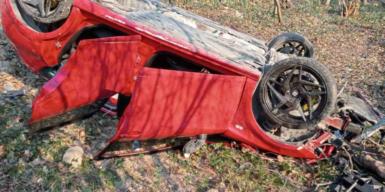 50 metreden ormanlık alana uçtu