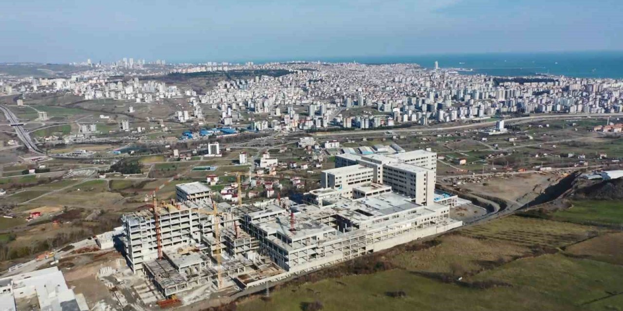 Samsun Şehir Hastanesi’nin kaba inşaatı bitmek üzere