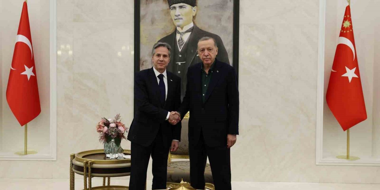 Cumhurbaşkanı Erdoğan, ABD Dışişleri Bakanı Blinken ile görüştü
