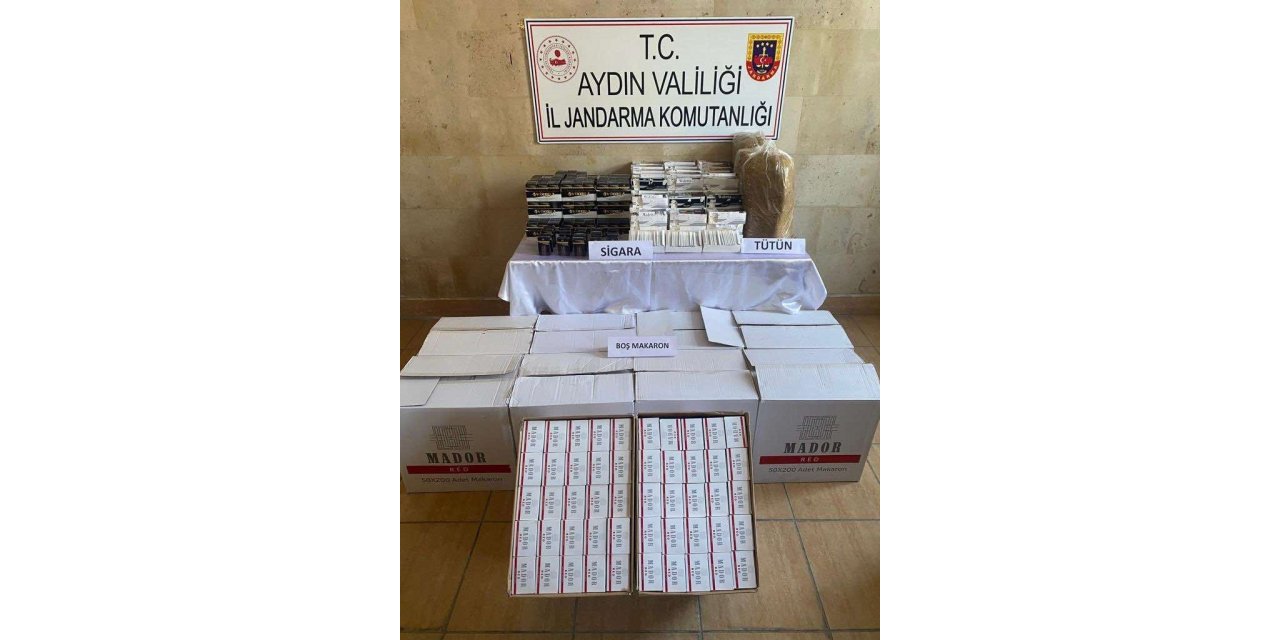 Aydın’da 30 bin adet kaçak sigara ele geçirildi