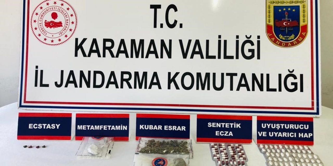 Karaman’da uyuşturucu operasyonunda 3 kişi gözaltına alındı