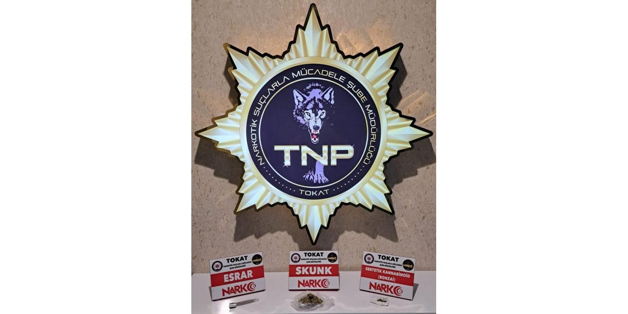 Tokat’ta uyuşturucu operasyonu bir kişi yakalandı