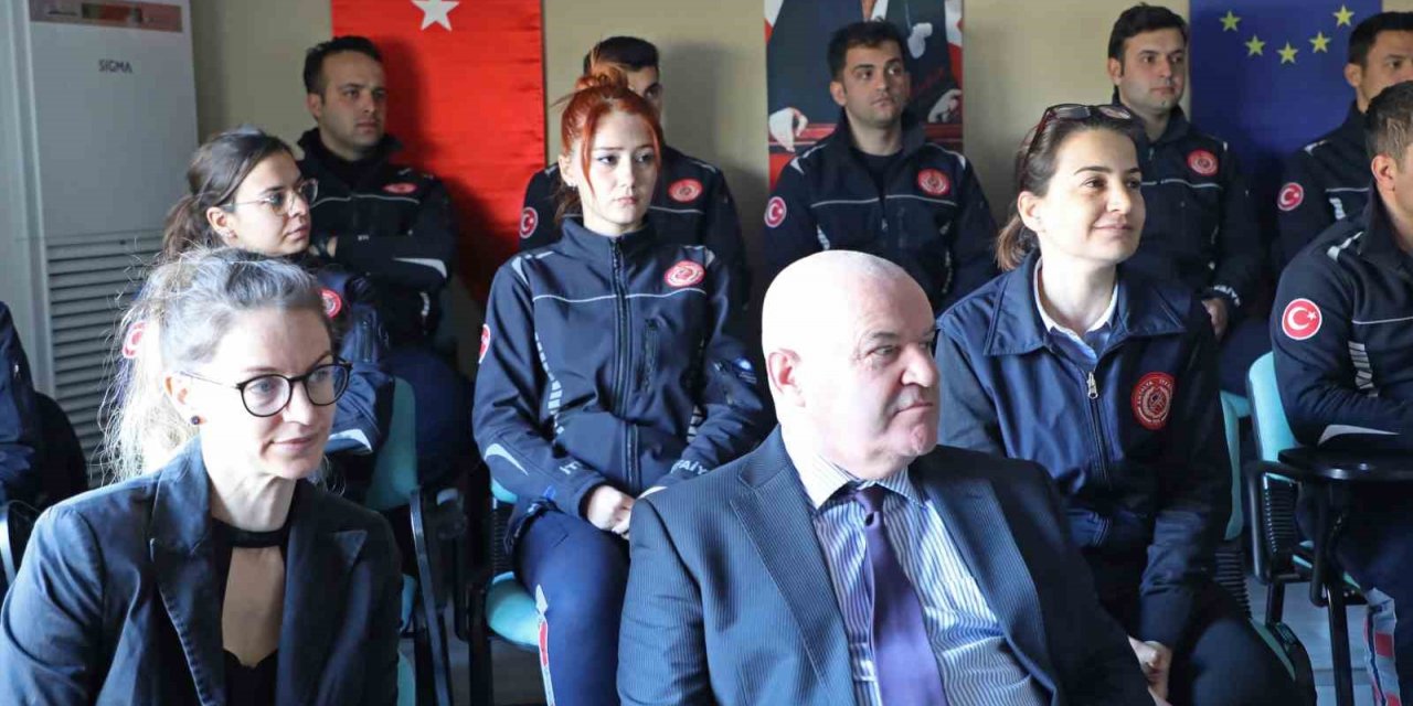 Büyükşehir itfaiyesinden AB Projesi eğitimi