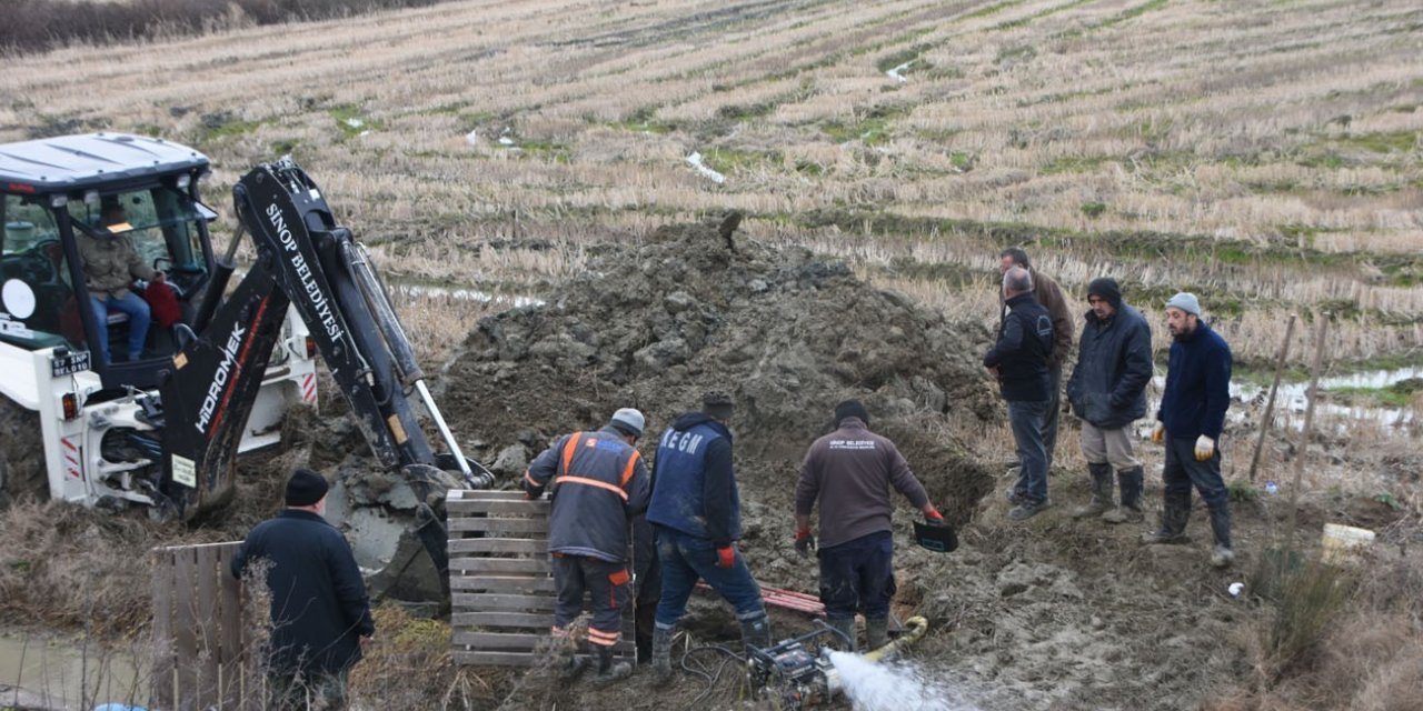 Sinop’ta planlı kesilen su için çalışma başlatıldı