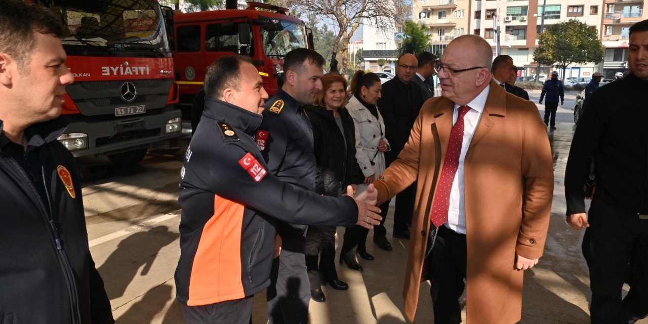 Başkan Ergün, afet bölgesinden dönen itfaiye ekipleriyle bir araya geldi