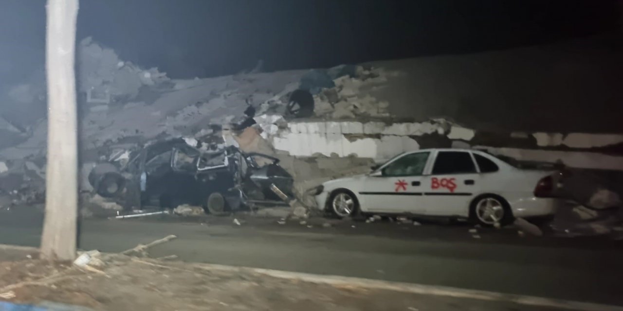 Depremden sonra hayalet şehre dönüşen Elbistan, gece vakti böyle görüntülendi