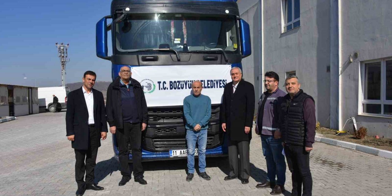 Bozüyük Belediyesi 10. yardım tırı Kahramanmaraş’a  yola çıktı
