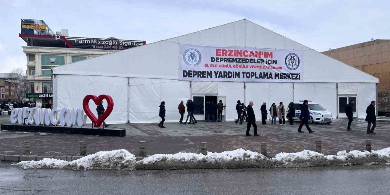 Erzincan’da yardımlar AFAD, ERMEK ve kaymakamlıklarda toplanmaya devam edecek
