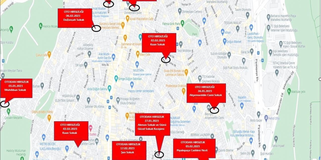 Beyoğlu’nda otomobil hırsızları kamerada: 150 saatlik görüntüyü inceleyip yakaladılar