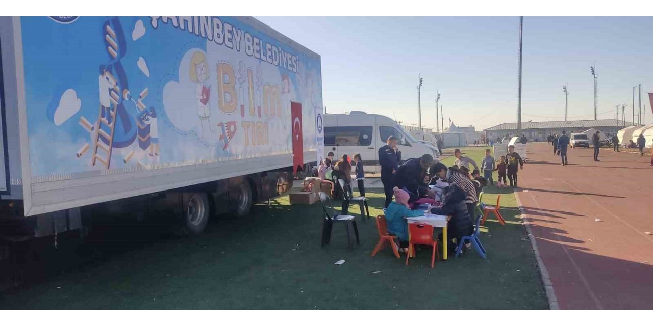 Depremzede çocuklar için bilim tırı ile Adıyaman’da