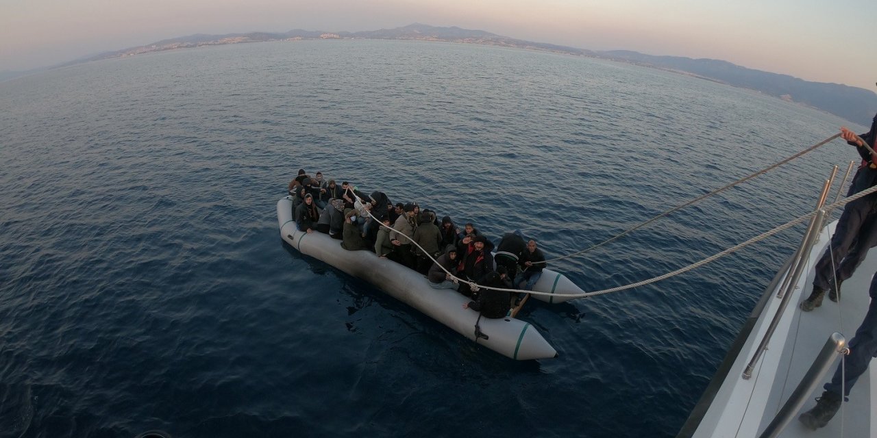 Aydın’da 31 düzensiz göçmen kurtarıldı