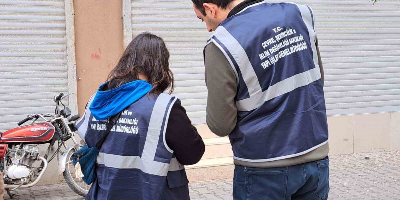 Hatay’da hasar tespit çalışmaları sürüyor