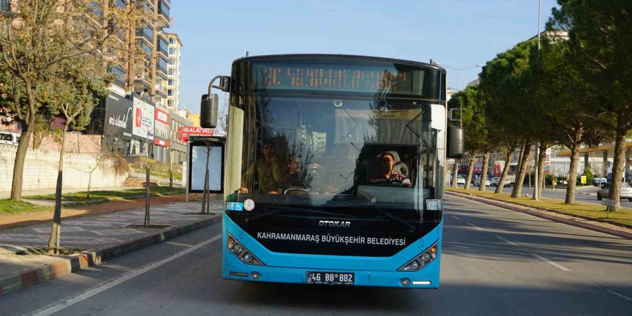 Kahramanmaraş’ta 16 güzergahta ücretsiz toplu taşıma