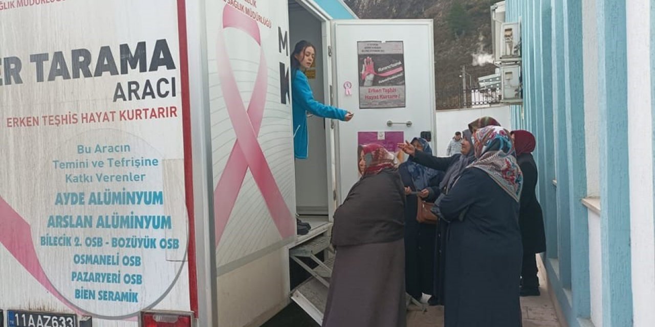 ‘Mobil Kanser Tarama Aracı’ Osmaneli’ne gitti