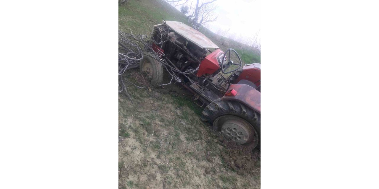 Kontrolden çıkan traktör devrildi: 1 ölü
