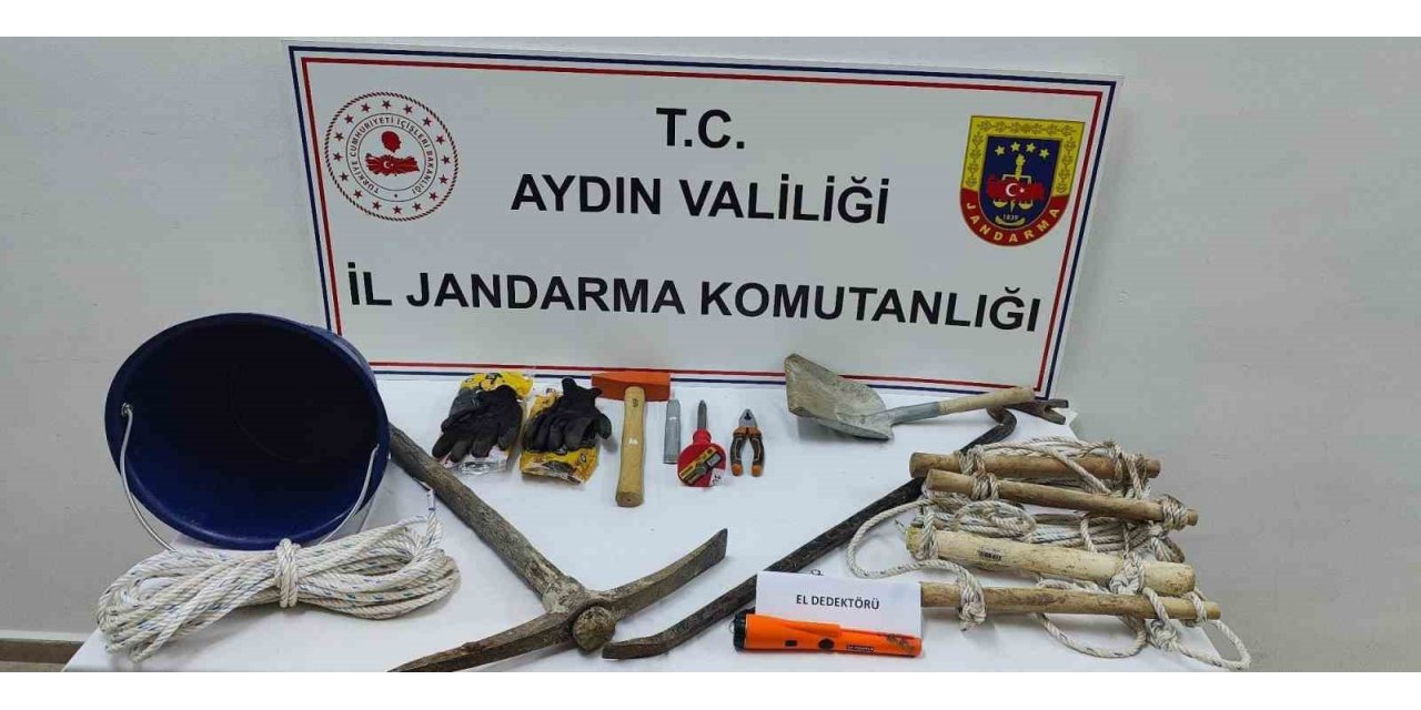 Sit alanında kaçak kazıya jandarma baskını