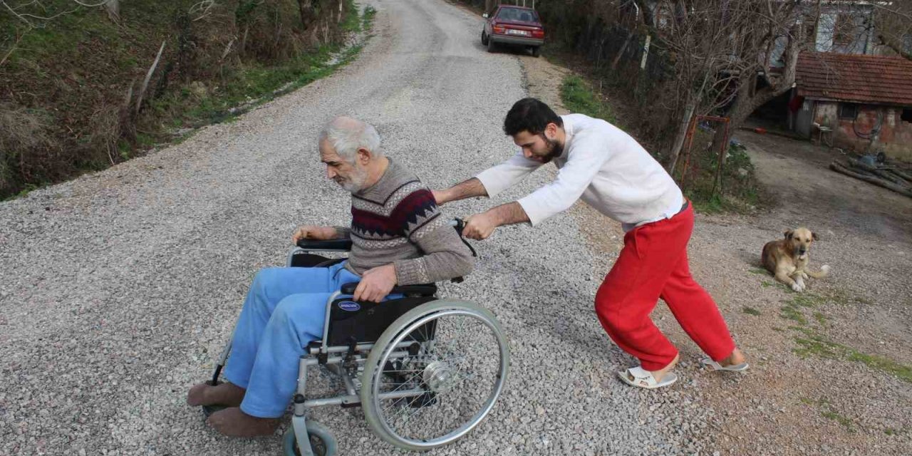 Engelli vatandaşın yolla imtihanı