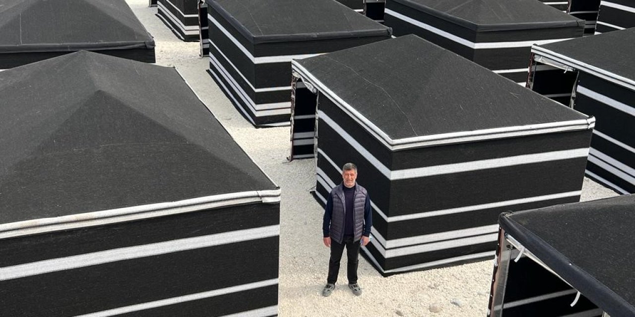 Kıl çadırlardan oluşan Çadırkent’in kurulumu tamamlandı