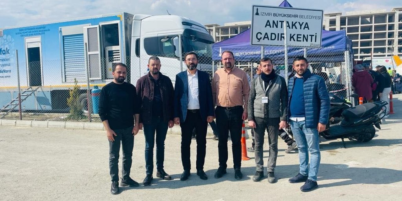 Başkan Gümrükçü, imar komisyonu üyeleriyle deprem bölgesinde