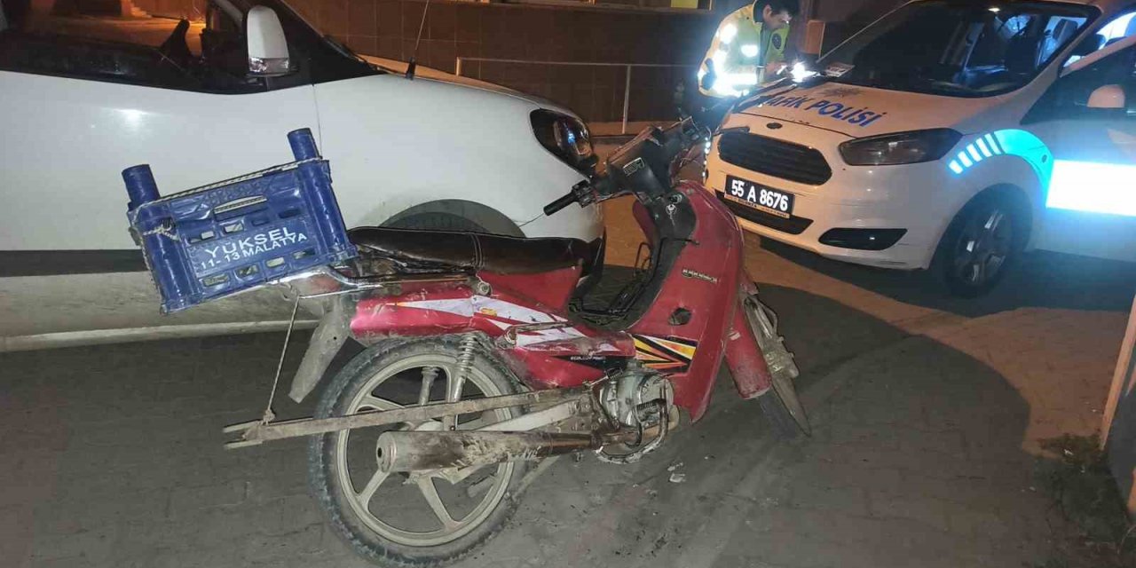 Plakasız motosiklet çalıntı şüphesiyle otoparka çekildi