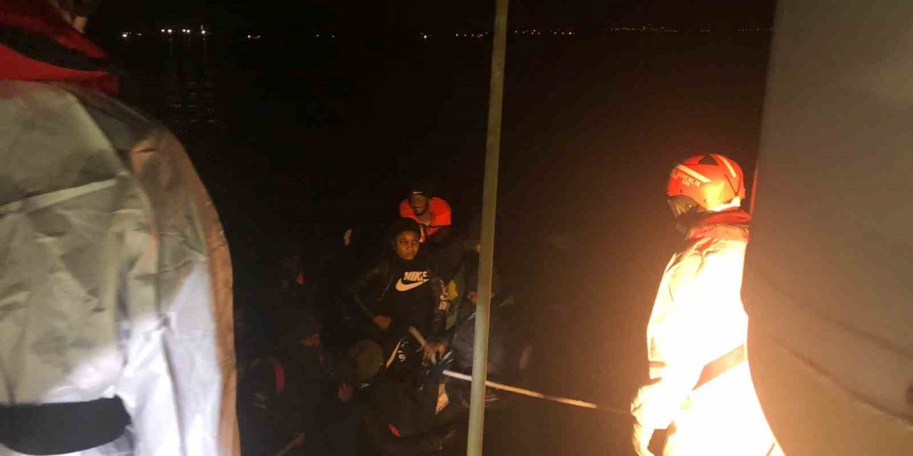 Aydın’da 63 düzensiz göçmen kurtarıldı