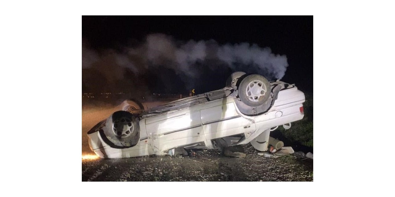 Gönen’de otomobil takla attı: 1 yaralı