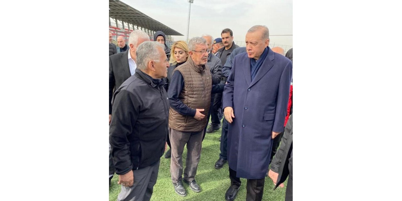 Başkan Büyükkılıç, Erdoğan ile Elbistan’da bir araya geldi