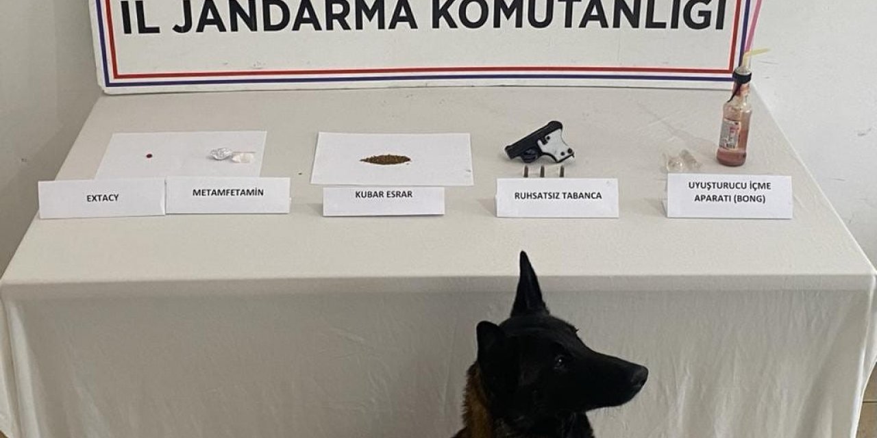 Kontrol noktasında durdurulan araçta uyuşturucu yakalandı