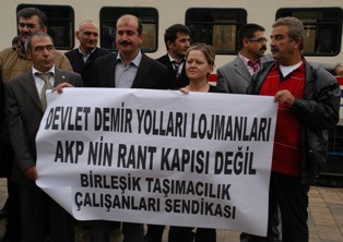 TCDD çalışanlarının lojman tepkisi
