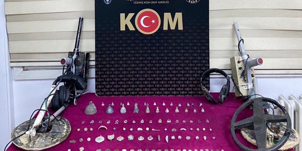 İzmir polisi tarihi eser kaçakçısını takiple yakaladı