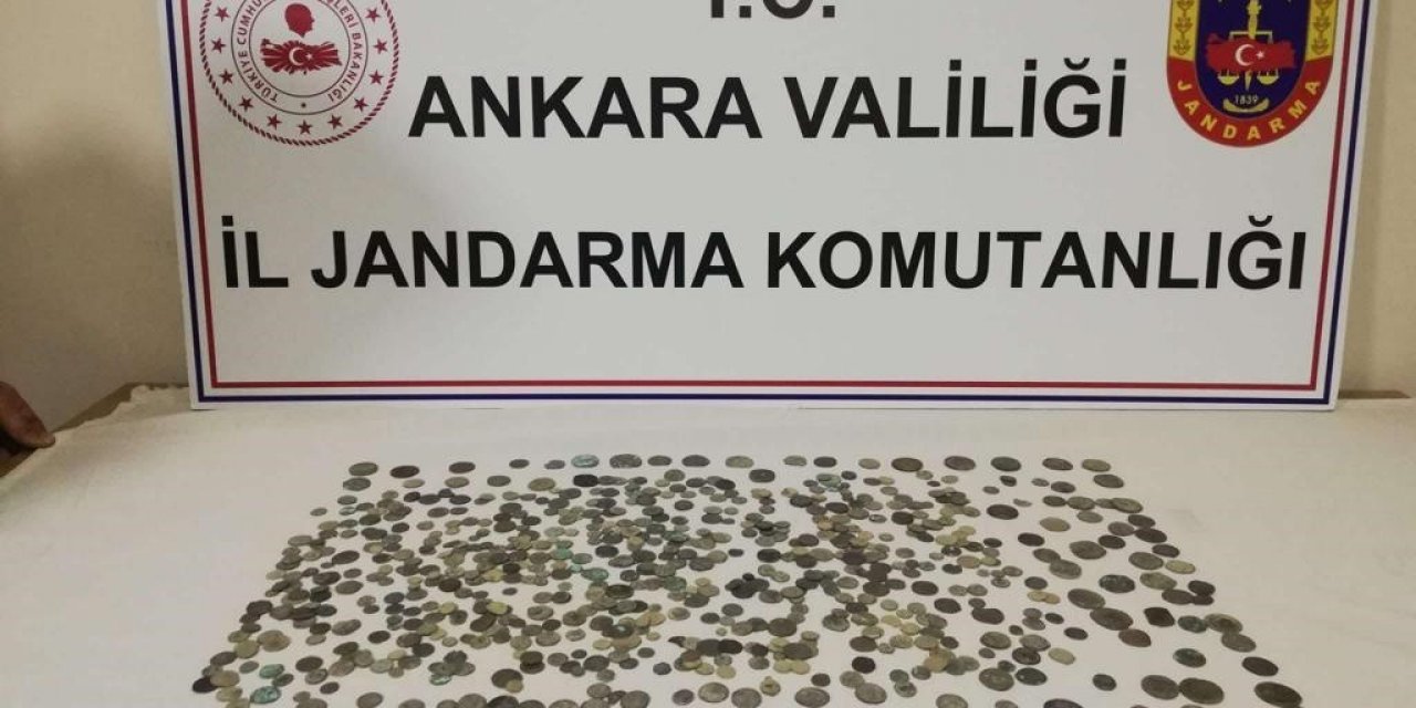 Başkentte farklı dönemlere ait 680 adet sikke ele geçirildi