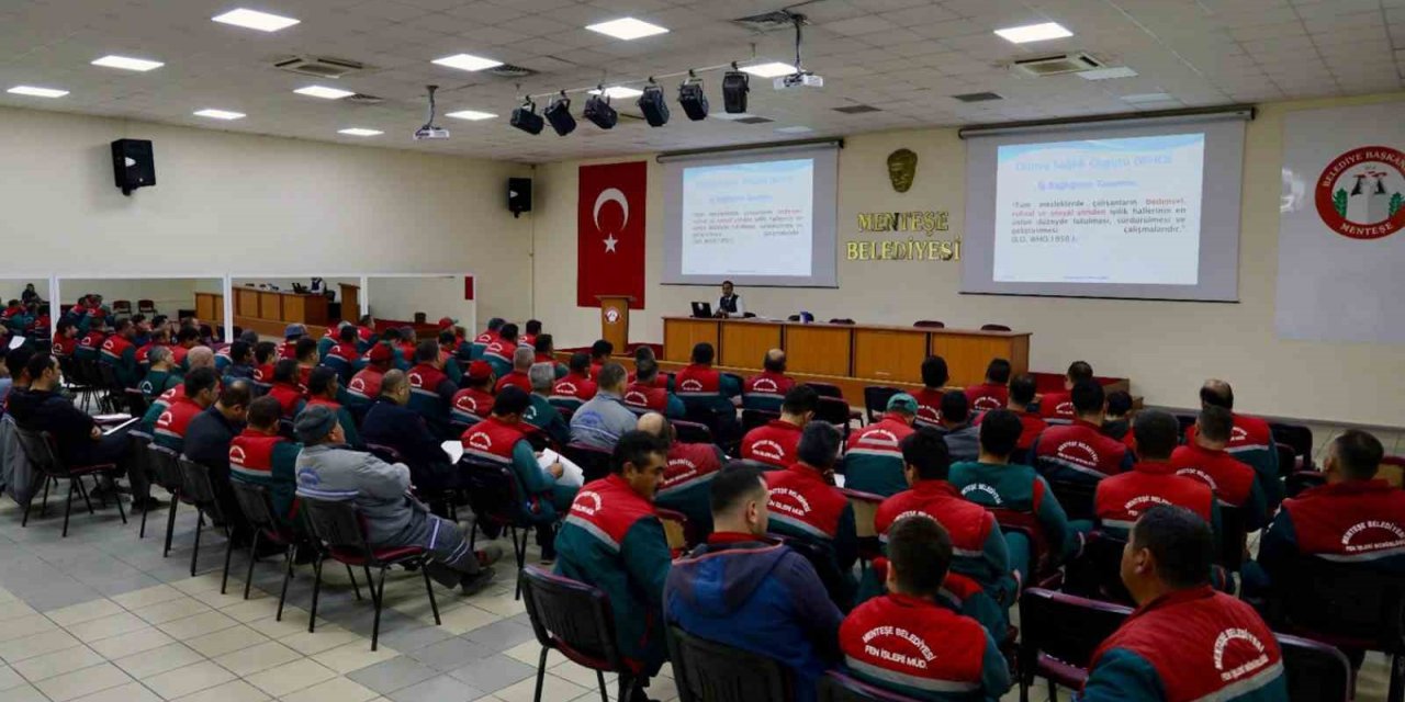Menteşe personeline iş sağlığı ve afet bilinci eğitimi