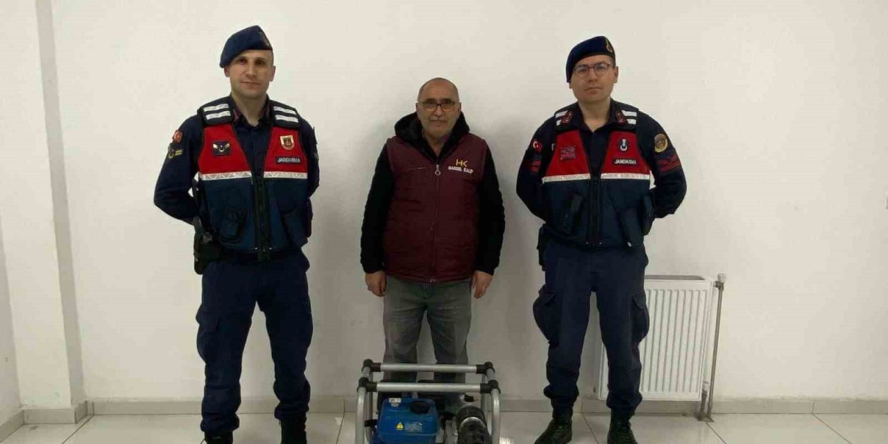 Çalınan su motoru sahibine teslim edildi