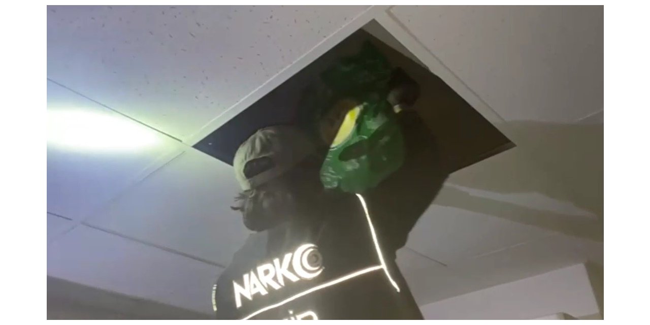 Tavan arasında saklanmış kokainler ele geçirildi