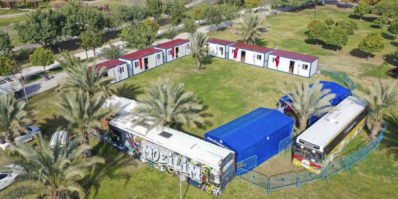 Kurs merkezi, konteyner eğitim alanına dönüştürüldü