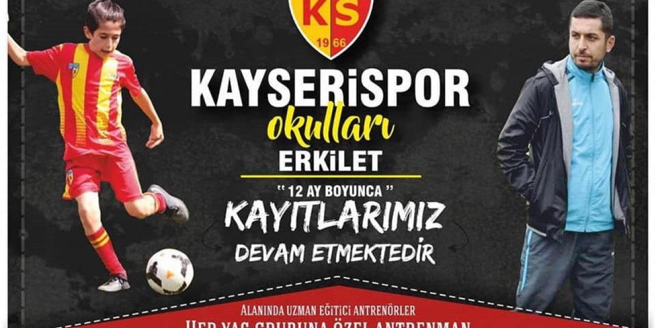 Erkilet Kayserispor Futbol Okulları depremzedelere ücretsiz