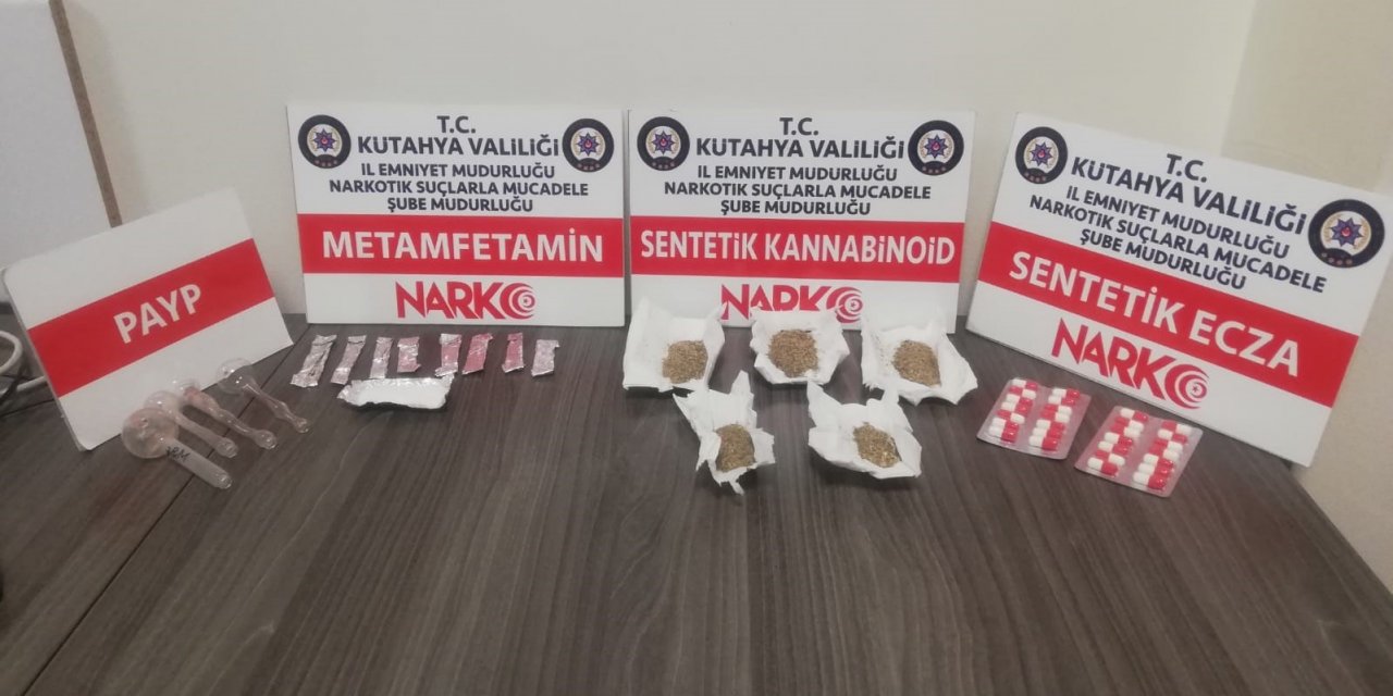 Kütahya’da uyuşturucu operasyonlarında yakalanan 125 şahıstan 2’si tutuklandı