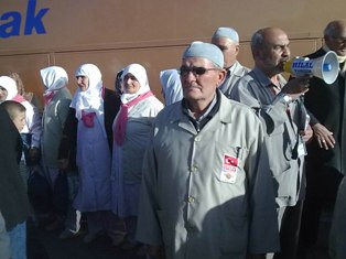 Sarayönü'nde ilk hac kafilesi uğurlandı