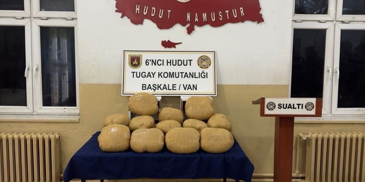 Van-İran sınırında 100 kilo toz esrar ele geçirildi