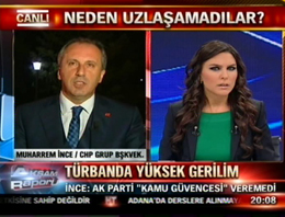 Ece Üner'e ekranda Muharrem İnce fırçası!