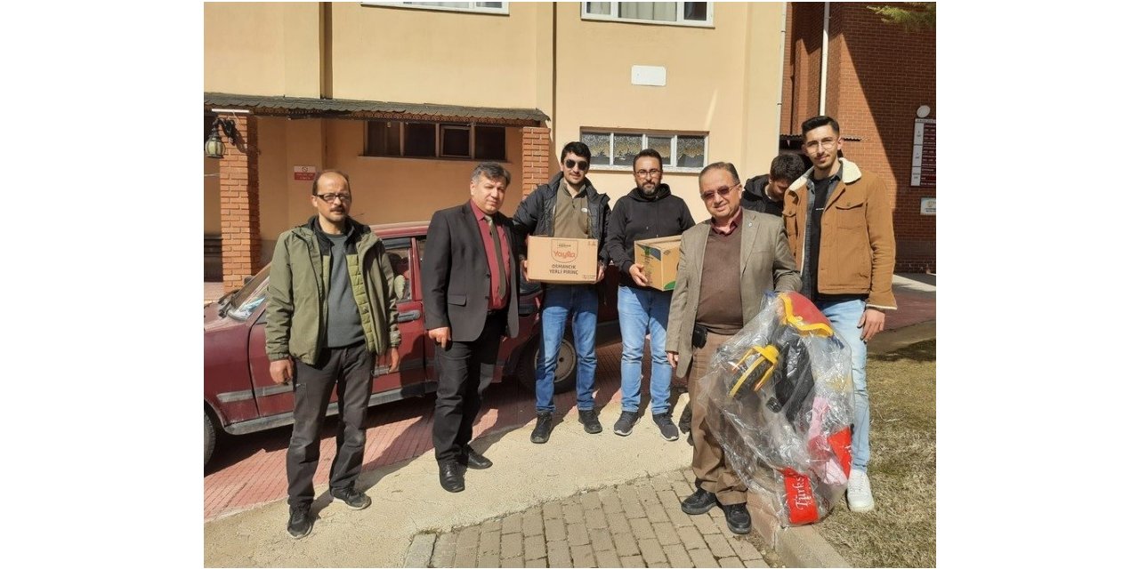 DPÜ Tavşanlı Meslek Yüksek Okulu’ndan deprem bölgesine yardım