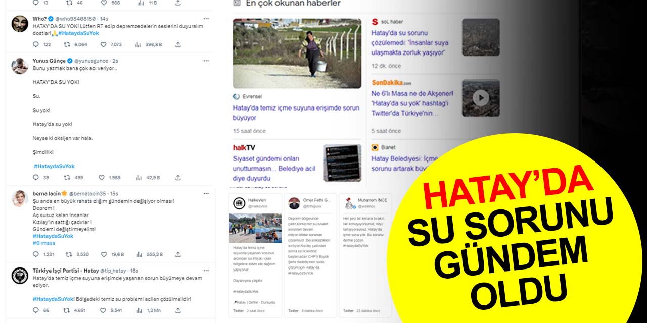 Hatay'da su sorunu gündem oldu! Valilikten içme suyu açıklaması