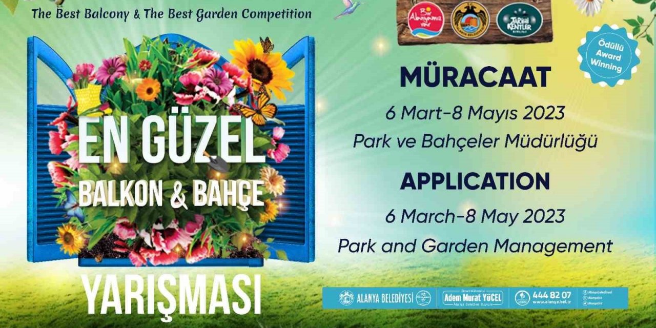 En güzel balkon bahçe yarışması başvuruları başlıyor