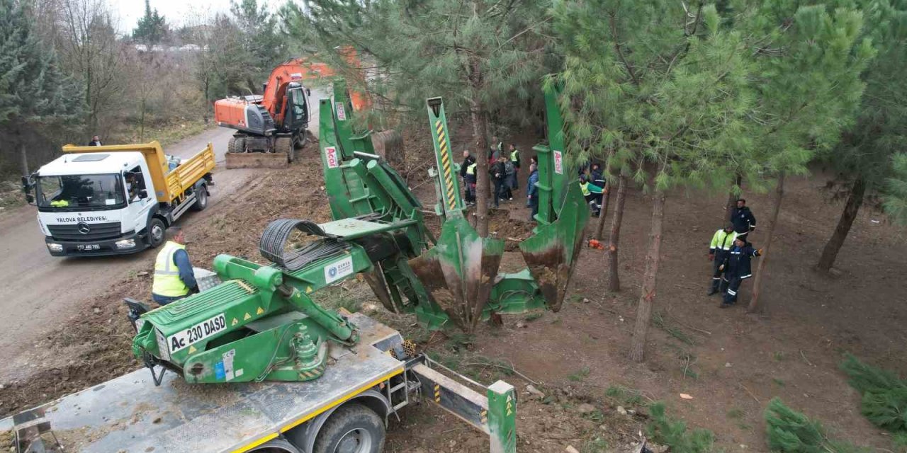 Yalova’da ana isale hattı yapımında çevre hassasiyeti