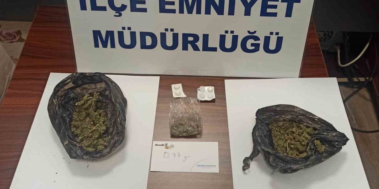 Emet’te uyuşturucu operasyonu