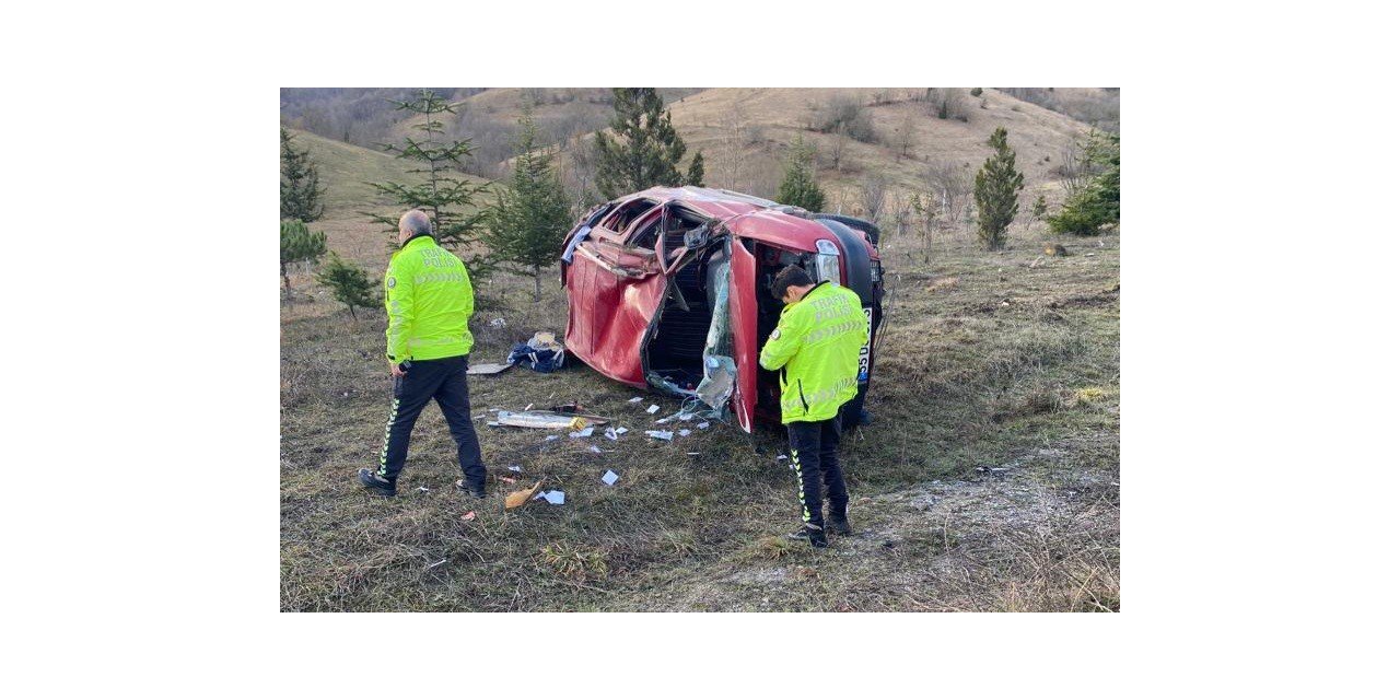 Samsun’da otomobil takla:  1 yaralı