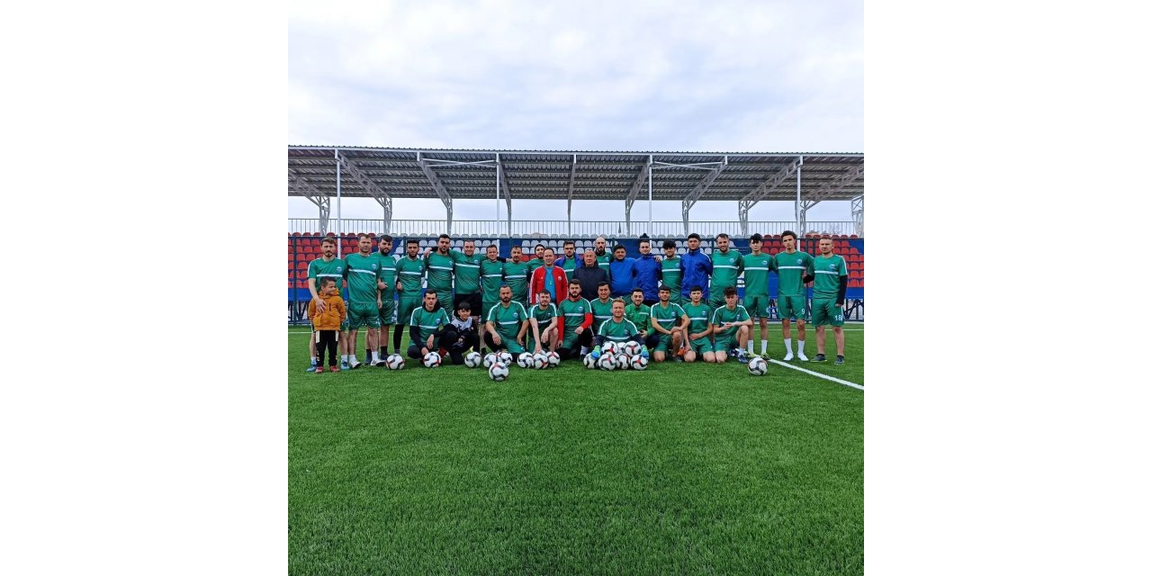 Pınarbaşı Stadı’nda ilk antrenman