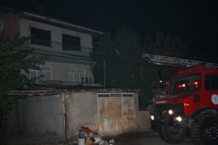 Beyşehir'deki ev yangını
